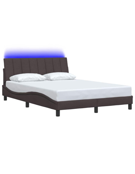 Giroletto senza Materasso Hanko Marrone Scuro 140x200 cm Tessuto