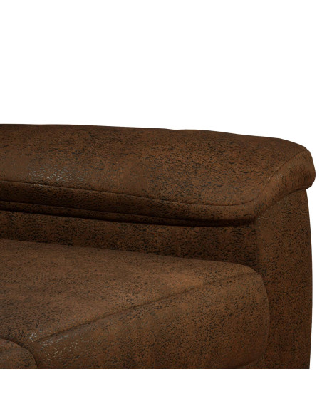 Set di divani 2 pz Marrone Pelle Scamosciata Sintetica