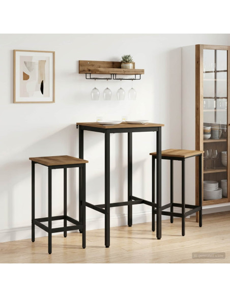 Tavolo da bar 52 x 52 x 110 cm Legno ingegnerizzato
