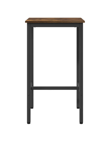 Tavolo da bar 52 x 52 x 90 cm Legno ingegnerizzato Rovere Fumo