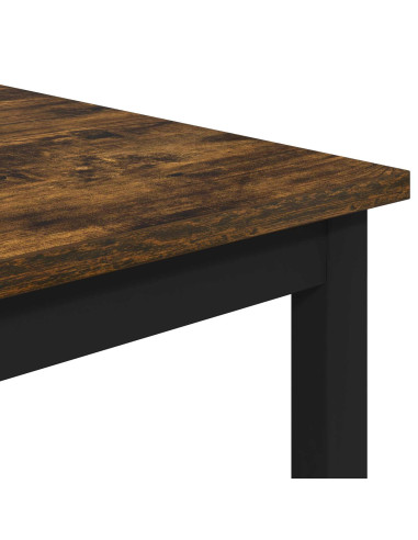 Tavolo da bar 52 x 52 x 90 cm Legno ingegnerizzato Rovere Fumo