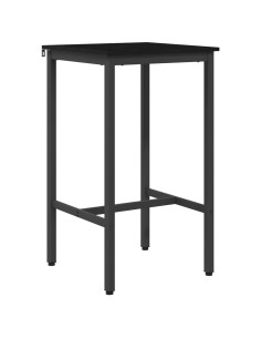 Tavolo da bar 52 x 52 x 110 cm Legno ingegnerizzato Rovere Nero 2