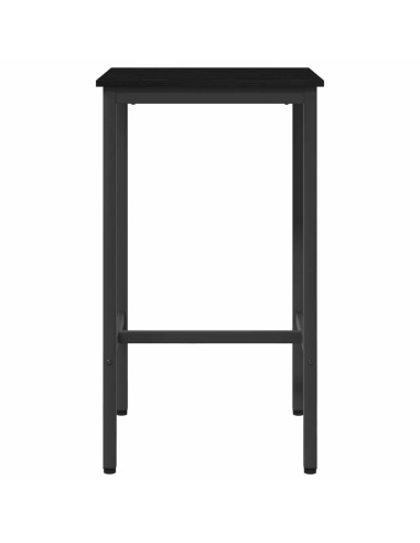 Tavolo da bar 52 x 52 x 110 cm Legno ingegnerizzato Rovere Nero