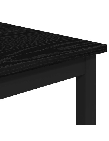 Tavolo da bar 52 x 52 x 110 cm Legno ingegnerizzato Rovere Nero