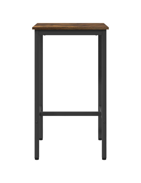 Tavolo da bar 52 x 52 x 110 cm Legno ingegnerizzato Rovere Fumo