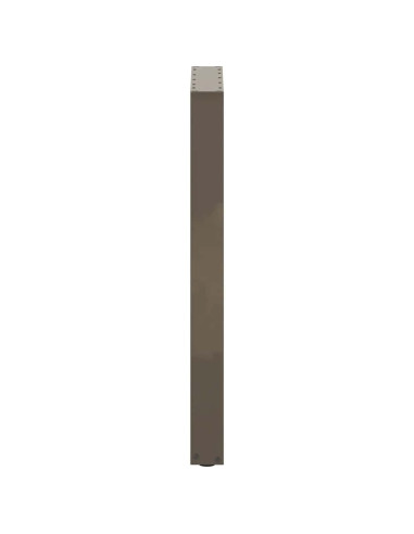 Gambe per tavolo da bar a forma di U 2 pz in acciaio naturale 40x(90-91) cm