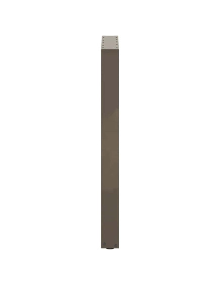 Gambe per tavolo da bar a forma di U 2 pz in acciaio naturale 40x(90-91) cm