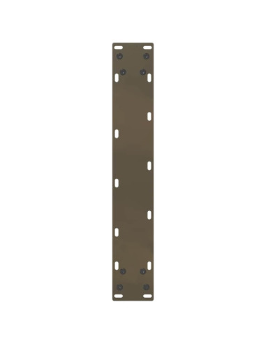 Gambe per tavolo da bar a forma di U 2 pz in acciaio naturale 40x(90-91) cm