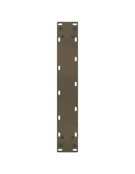 Gambe per tavolo da bar a forma di U 2 pz in acciaio naturale 40x(90-91) cm
