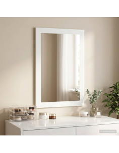 Specchio FAUSKE Bianco 43 x 3,5 x 77 cm Rettangolare