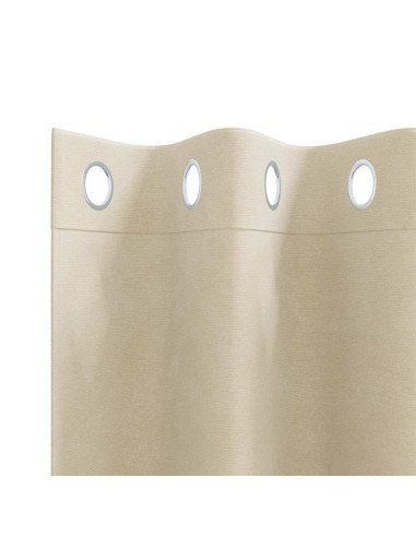 Tende oscuranti 2 pz Crema 140 x 260 cm Velluto
