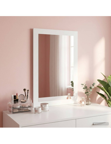 Specchio FAUSKE Bianco 43 x 3,5 x 77 cm Rettangolare