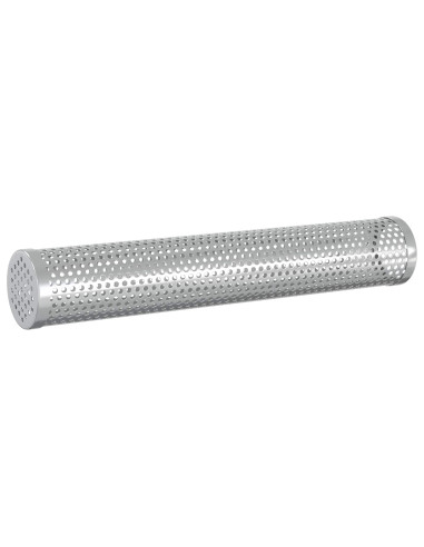 Tubo affumicatore 2 pz Ø 5 x 30 cm Acciaio Inox 304 Argento