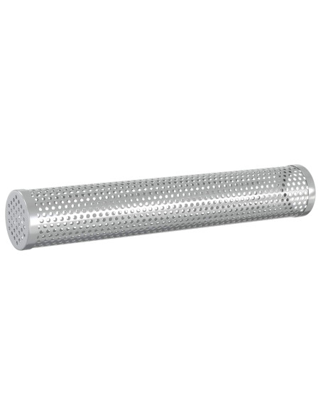 Tubo affumicatore 2 pz Ø 5 x 30 cm Acciaio Inox 304 Argento