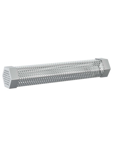 Tubo affumicatore 2 pz 5 x 5 x 30 cm Acciaio Inox 304 Argento