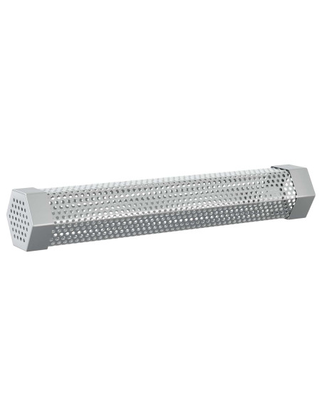 Tubo affumicatore 2 pz 5 x 5 x 30 cm Acciaio Inox 304 Argento