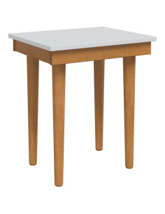 Sgabello da tavolo da trucco FAUSKE Bianco 40 x 33 x 45 cm 2