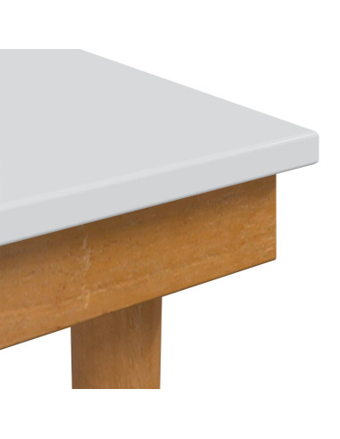 Sgabello da tavolo da trucco FAUSKE Bianco 40 x 33 x 45 cm