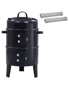 Griglia da Esterno Ø 40 x 80 cm Acciaio Nero 2