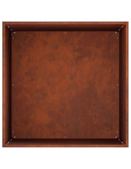 Vaso da giardino Ruggine 40 x 40 x 75 cm Acciaio Corten