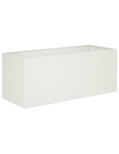 Vaso da giardino Bianco 80 x 40 x 40 cm 2