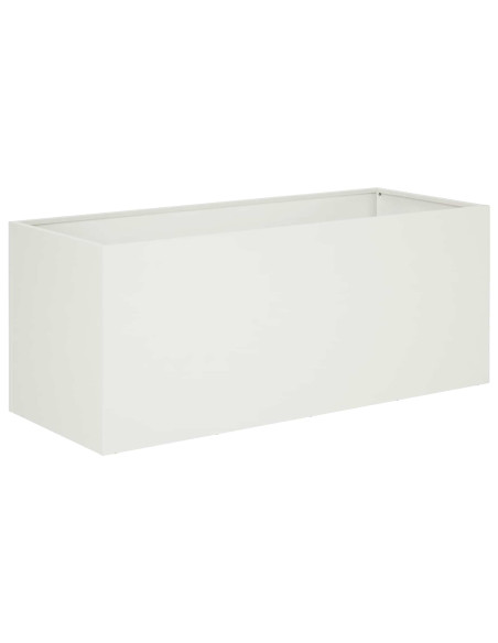 Vaso da giardino Bianco 80 x 40 x 40 cm
