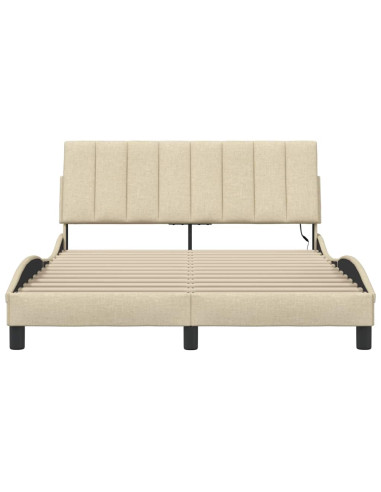 Giroletto senza Materasso Hanko Crema 140x190 cm in Tessuto