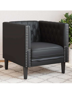 Divano Nero 74,5 x 71 x 70,5 cm PVC