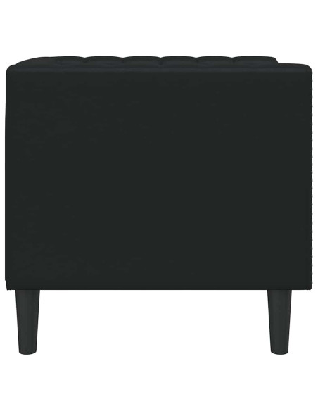 Divano Nero 74,5 x 71 x 70,5 cm PVC