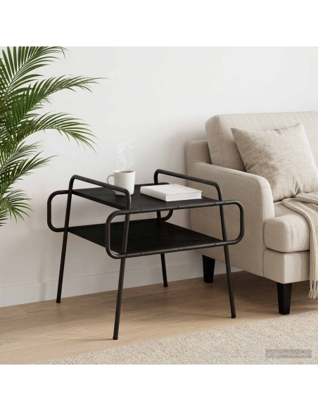 Tavolino da salotto Rovere Nero 60 x 60 x 51 cm