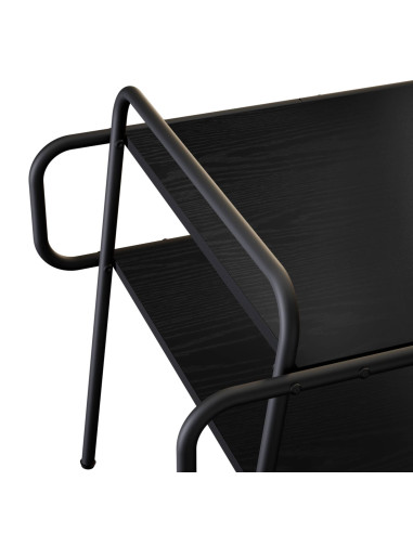 Tavolino da salotto Rovere Nero 60 x 60 x 51 cm