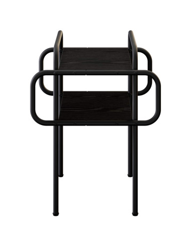 Tavolino da salotto Rovere Nero 40 x 40 x 51 cm