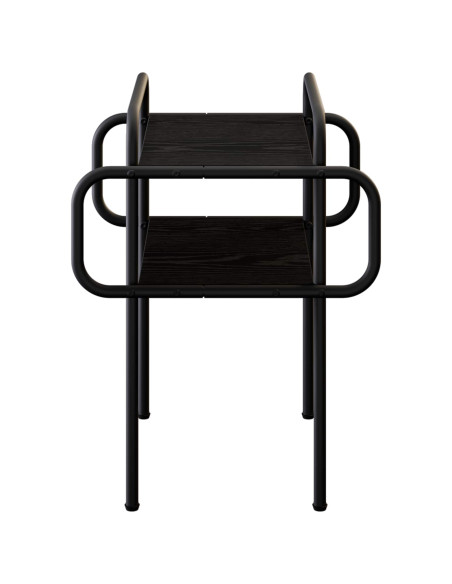 Tavolino da salotto Rovere Nero 40 x 40 x 51 cm