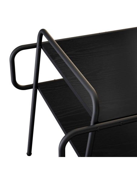 Tavolino da salotto Rovere Nero 40 x 40 x 51 cm