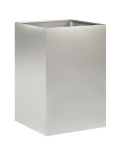 Vaso da giardino Argento 50 x 50 x 75 cm Acciaio Inox 2