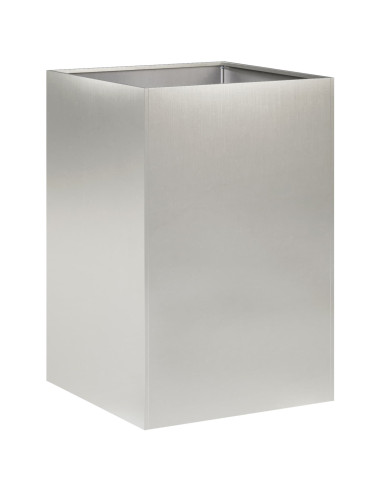 Vaso da giardino Argento 50 x 50 x 75 cm Acciaio Inox