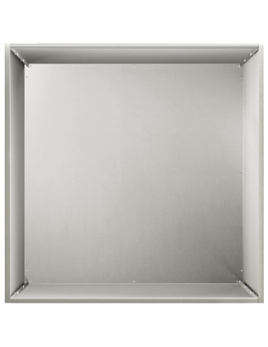 Vaso da giardino Argento 50 x 50 x 75 cm Acciaio Inox