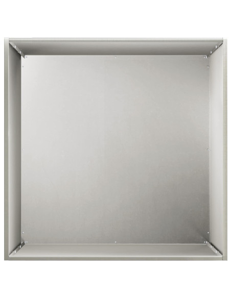Vaso da giardino Argento 50 x 50 x 75 cm Acciaio Inox