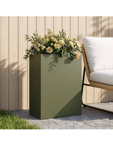 Vaso da giardino Verde Oliva 40 x 20 x 40 cm