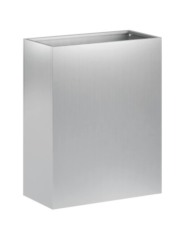 Vaso da giardino Argento 40 x 20 x 50 cm Acciaio zincato