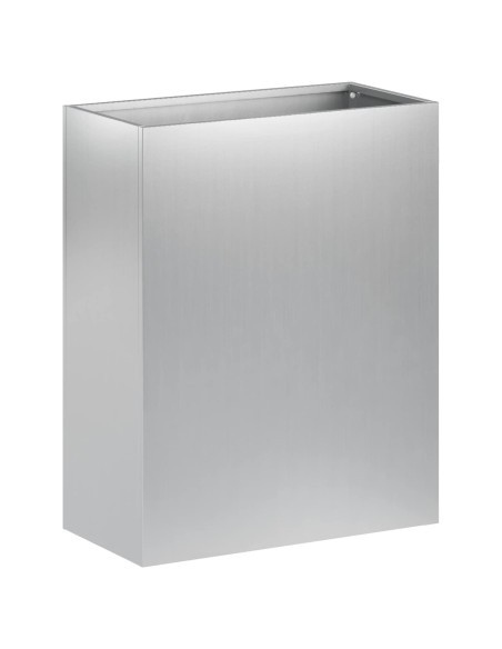 Vaso da giardino Argento 40 x 20 x 50 cm Acciaio zincato