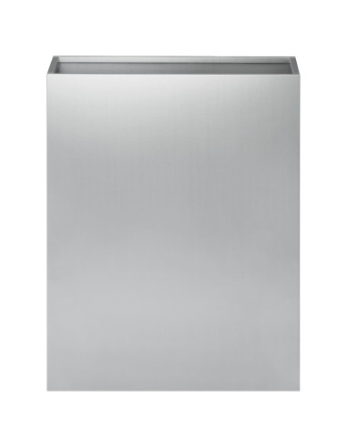 Vaso da giardino Argento 40 x 20 x 50 cm Acciaio zincato