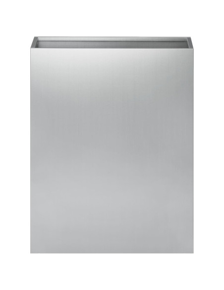 Vaso da giardino Argento 40 x 20 x 50 cm Acciaio zincato