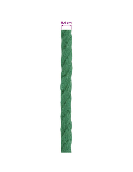 Spago di Cotone 4 mm 50 m Verde 100% Cotone