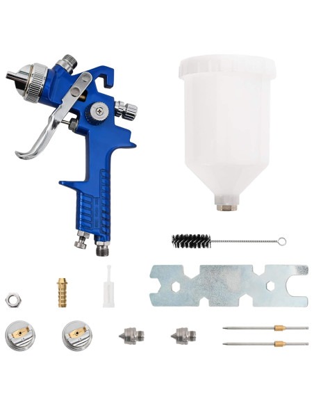 Kit Pistola per Vernice HVLP con Coppa da 600 ml 600 ml