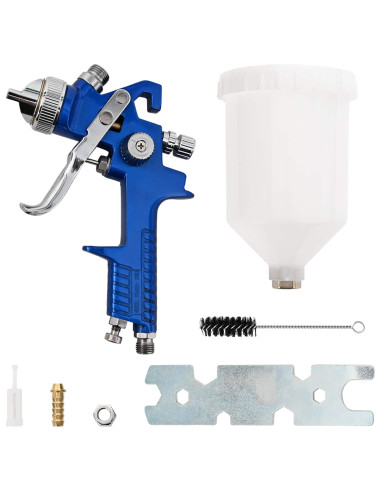 Pistola a Spruzzo HVLP con Coppa da 600 ml Ugello da 1,4 mm