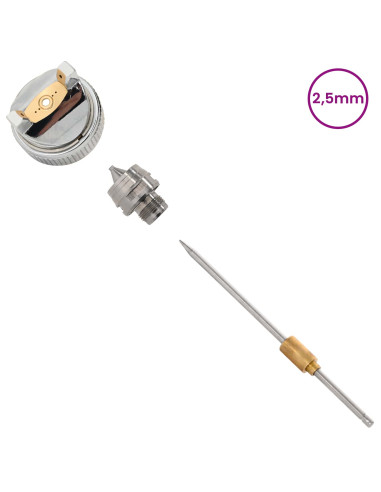 Ugello per Spruzzatore HVLP Ugello da 2,5 mm Argento