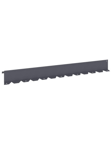 Bordura per Prato 20 pz 102 x 10 x 4 cm Acciaio Antracite