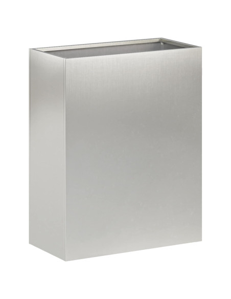 Vaso da giardino Argento 40 x 20 x 40 cm Acciaio Inox