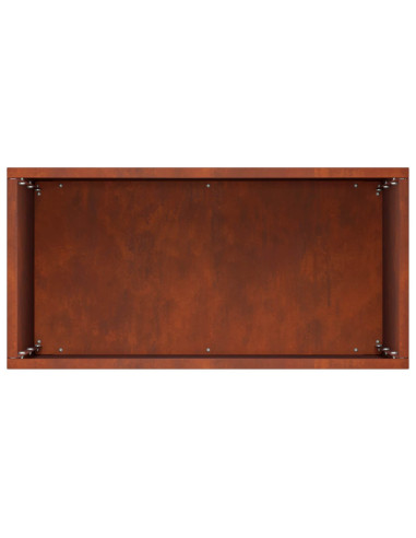 Vaso da giardino Ruggine 40 x 20 x 40 cm Acciaio Corten